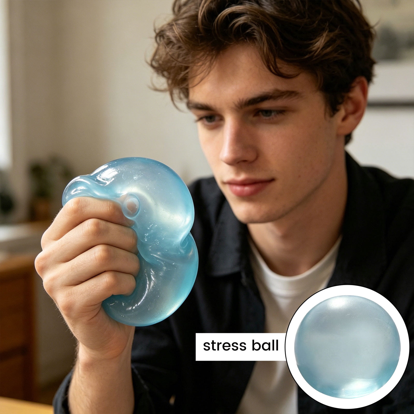 Coconut Oil Squishy, Coconut Oil Stress Ball, Coconut Oil Stress Ball, Slow Rising Coconut Oil Squishy, 2026 New Coconut Oil Stress Ball, Non-Sticky Easy to Clean Improving Focus Easing Tension