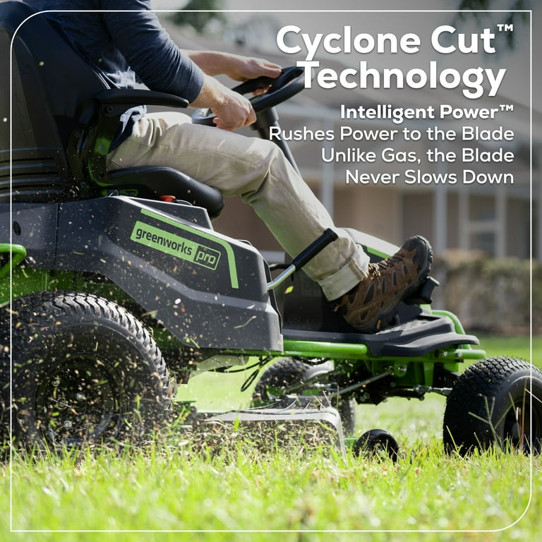 Greenworks electric riding lawn mower hotsell