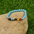 thumbnail image 2 of EOEMY 7 Chakra Healing Beads Bracelet For Men Women Reiki Prayer Yoga Bangle Jewelry-Turquoise, 2 of 4