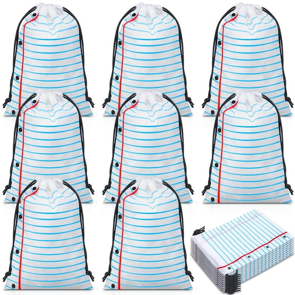 Mochila de Cuerdas con Diseño de Cuaderno Sweetude - 24 Piezas 25x17 cm
