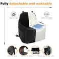 thumbnail image 3 of Elevated Dog Booster Car Seat - Interior Height 6 Inches - For Small Dogs up to 30 lbs - Front/Back Seat - Safety, Comfortable, Fully Detachable & Washable, 3 of 4