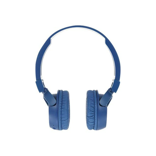 Headphones with mic - on-ear - Bluetooth - wireless - blue -