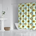 thumbnail image 2 of Blue Highland Cow Sunflower Pattern Shower Curtain 84"x72" ,Bathroom Decorative Shower Curtains Set with 12 Hooks,Modern Waterproof Washable Shower Curtain, 2 of 6