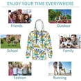 thumbnail image 5 of Haiem Summer Leopard Pattern Boys Hoodie, Youth Pullover Hooded Sweatshirt, Kangaroo Pocket Hoodie for Kids Girls -Medium, 5 of 6