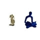 thumbnail image 1 of Estatua Figura Escultura Artesanía Figura de Escritorio Decorativa Coleccionable Escultura de Pensador Abstracto Adecuada para el Hogar, la Oficina, e, 1 of 8