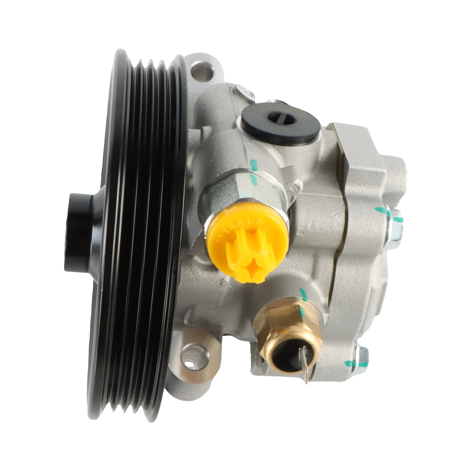 PANGOLIN Power Steering Pump with Pulley 20-1401 Compatible with 2007-2012 Edge Fusion, 2007-2012 Lincoln MKZ MKX Power Assist Steering Pump Replacement Part OE 7H6Z3A696A, 7T4Z3A696A