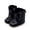 Black, variant on Autumn Denim Rider Boots for 0-12 Months, Fashionable Cartoon Mid-Calf Kids' Shoes, Cowgirl Boots