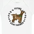 thumbnail image 4 of Inktastic Future Goat Farmer with Cute Goats and Hoof Prints Boys or Girls Baby Bodysuit, 4 of 5