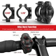 thumbnail image 3 of WSDCAM Smart Bike Tail Light Alarm Horn with 2 Remotes, Bike Turn Signals and Brake Light Auto on/off Bike Brake Light Turn Signals Bicycle Tail Light, 3 of 7