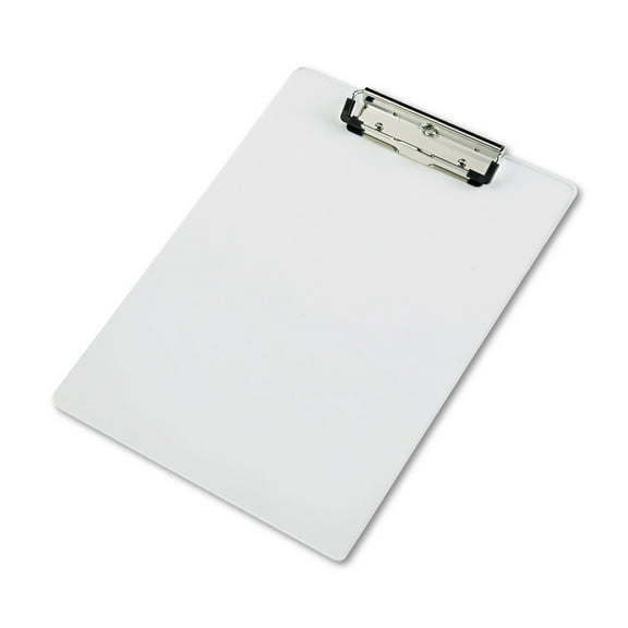 Saunders Acrylic Clipboard 1/2" Capacity Holds 8-1/2w x 12h Clear 21565