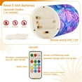 thumbnail image 5 of Yayeee Flameless Candles with Remote Flickering Battery Operated Multi Color Changing, Purple Starfish Pattern, 5 of 7