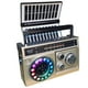 thumbnail image 2 of Radio AM/FM/SW Solar Recargable (5V), Bluetooth, USB/TF, Lampara y Luz RGB, 2 of 7
