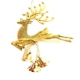 thumbnail image 4 of Esaierr 3PCS Christmas Bell Elk Shape Hanging Pendant Reindeer Christmas Tree Hanging Decor for, 4 of 5
