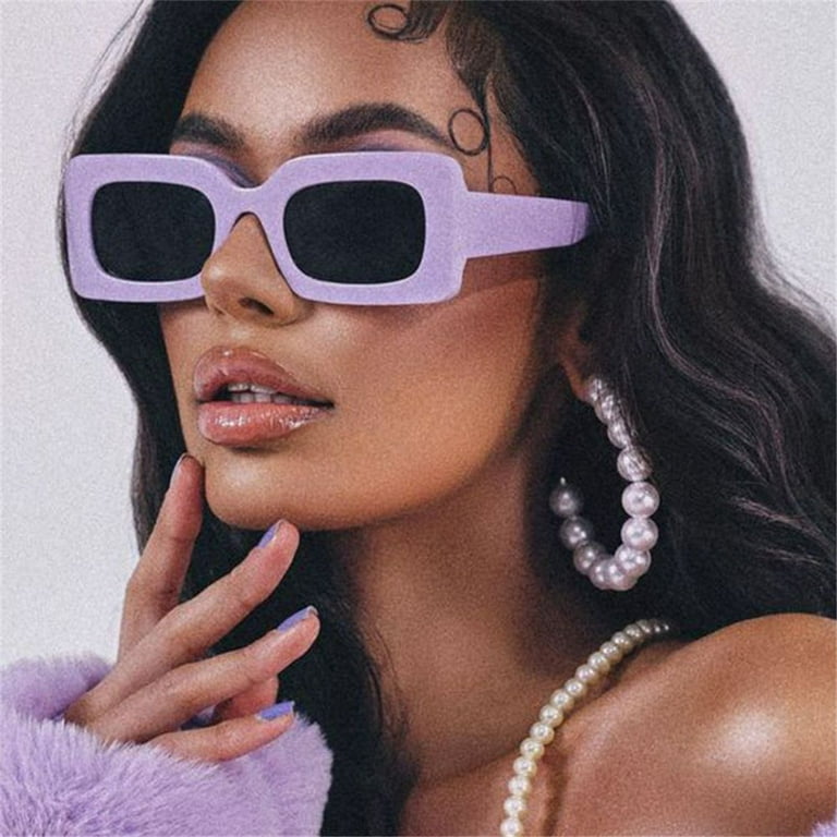 Big hot sale rectangle sunglasses