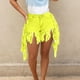 thumbnail image 3 of WILLBEST Pantalones Cortos Casuales para Mujer, Cómodos y Versátiles, con Detalle de Flecos para Fiesta de Verano, Discoteca, Tejido Elástico y Transpirable. XXXL, 3 of 7