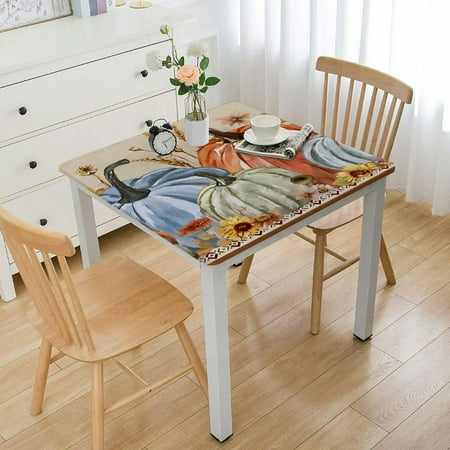 

ZHZY Square Table Cover 100% Polyester Fiber with Elastic Edge Tablecloth 40 *40