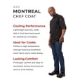 thumbnail image 2 of Chaqueta Chef Works Montreal Cool Vent negra 6XL, 2 of 4