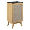 thumbnail image 3 of Modway Soma 18" Modern Wood Bathroom Vanity with Adjustable Shelf in Oak/Black, 3 of 16