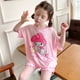 thumbnail image 3 of Anime Girl Summer New Thin Style Pajamas Sanrioed Cinnamoroll Kuromi Melody Cartoon Short Sleeved Shorts Kawaii Kids Homewear, 3 of 5
