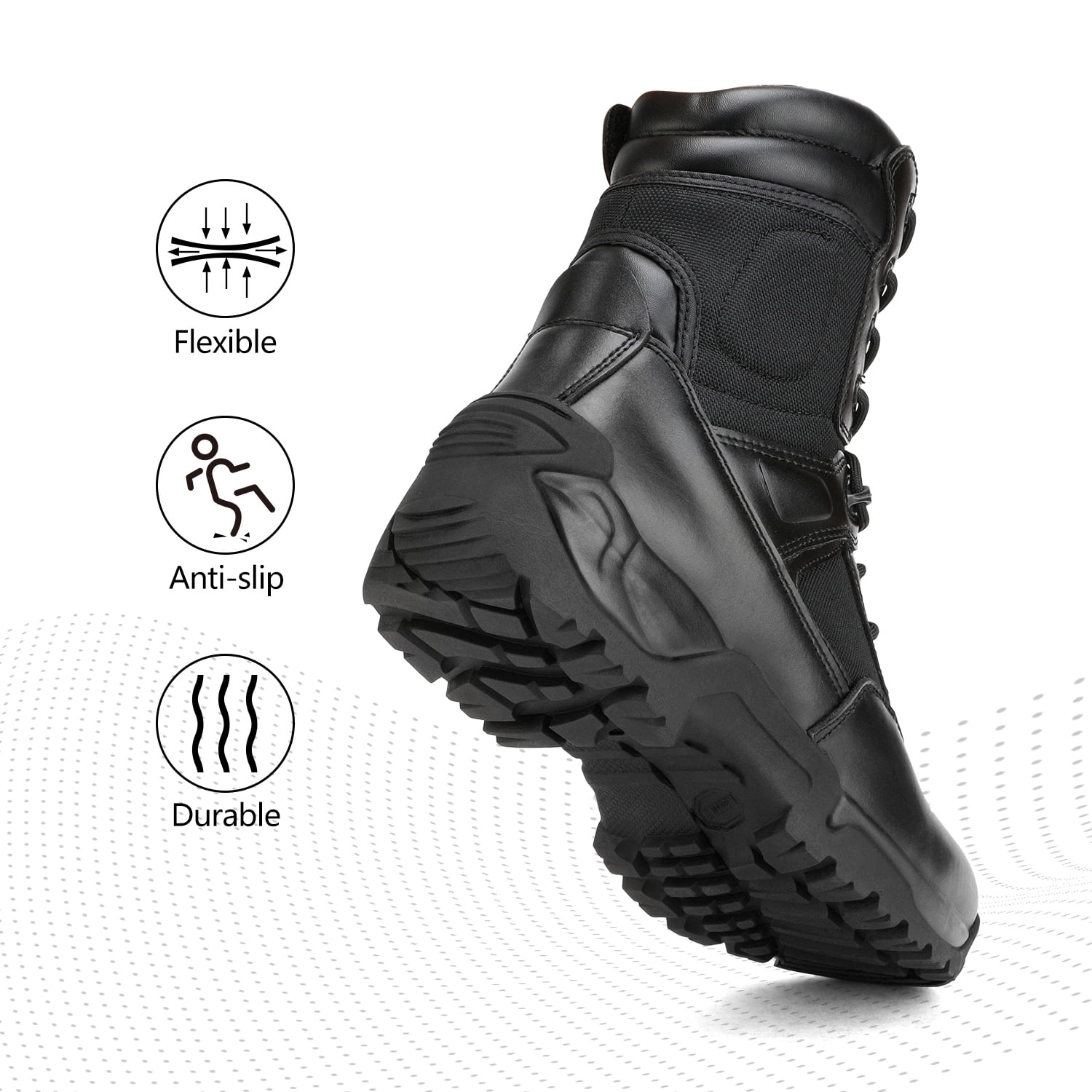 Nortiv 8 Desert-W Mens Hiking Combat Ankle Boots Military Tactical Black Size 12 Amazon.com: NORTIV 8 Men main image 4