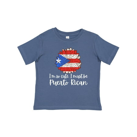 

Inktastic I m So Cute I Must Be Puerto Rican Sunflower Puerto Rico Gift Baby Boy or Baby Girl T-Shirt