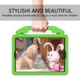 thumbnail image 6 of Allytechgroup Kids Shockproof Case for Apple iPad 10.2" 9th 8th 7th Gen 2021/2020/2019, Silicone EVA Thumb Design Handle Stand Protective Kids Friendly Lightweight Case Cover Girls Boys, Green, 6 of 7