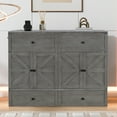 thumbnail image 2 of Murphy Bed Full Size, Cabinet Bed with Charging Station Large Storage Drawer for Home Office or Small Room, Hideaway Bed Full Foldable Platform Bed,  Gray, 2 of 8