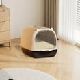 thumbnail image 4 of Fully Enclosed Litter Box Oversized with Odor Control and High Sides for Large Cats Plastic Includes Scoop and Deodorizing Bag, 4 of 6