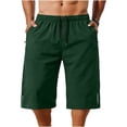 thumbnail image 4 of Horkkom Mens Shorts Solid Color Summer Gym Shorts Running Outdoor Workout Shorts with Pockets, S-2XL, 4 of 6