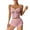 Pink, variant on UDAUDU Womens 2 Piece Pajama Set Heart Print Cami Top and Shorts Lounge Pjs Set Cute Sleepwear Outfits XL