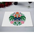 thumbnail image 2 of PKQWTM Polish folk art floral embroidery with roosters Kitchen Dining Table Mats Placemats Size 12x18 Inches, Set of 2 Pieces, 2 of 2