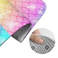 thumbnail image 5 of Honeii Fish Scale Pattern Bathroom Anti-Skid Pad Bathroom Mat Vintage Seamless Pattern Not-Slip Toilet Rug Set, 5 of 6