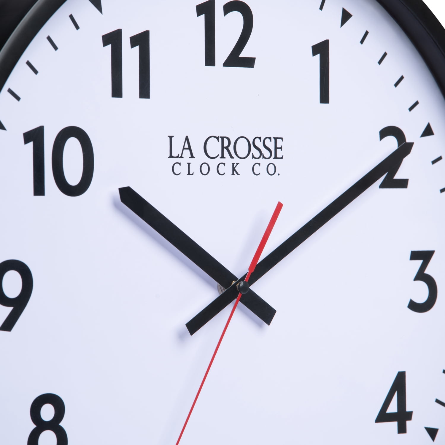 La Crosse Clock 16 Inch Commercial Silent Quartz Analog Wall Clock, 404-3841-INT
