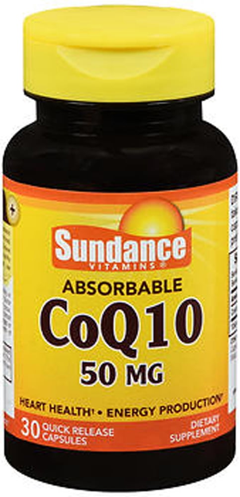 Sundance Vitamins CoQ-10 Mineral Supplement Tablets, 50 mg, 30 Count