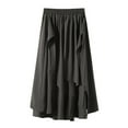 thumbnail image 1 of Afdoent Pants For Men Solid Color Irregular Wide Leg Trouser Skirt Breathable, 1 of 4
