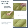 thumbnail image 3 of MAXYOYO Fluffy Soft Bean Bag Sofa Bed,Extra Thick Adult Floor Mattress with Washable Soft Faux Fur Cover,Folding sofa bed for Bedroom Living Room,Green,Full, 3 of 7
