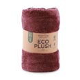 thumbnail image 4 of Berkshire Blanket & Home Co Eco Plush Throw Wine 50” x 70”, 4 of 5