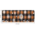 thumbnail image 7 of Orange and Black Plaid Christmas Snowflake Pattern Kitchen Rug Mat,Kitchen Runner Rugs Non Skid Washable,Decorative Kitchen Floor Mats for Kitchen,Sink,Laundry,17"x47.2", 7 of 7