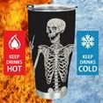 thumbnail image 3 of GZHJMY 30OZ Car Cup Travel Mug, Hip Hop Skull 304 Stainless Steel Coffee Cup, Insulated Heated Thermos Mug with Lid, 8×4 Inch, 3 of 6