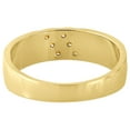 thumbnail image 4 of 14K Yellow Gold Diamond Wedding Band Brushed Finish Engagement Ring 0.17 Ct., 4 of 5