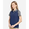 thumbnail image 2 of Team 365 TT21CW Women's Command Snag-Protection Colorblock Polo-Sport Dark Navy Heather/ Sport Graphite-S, 2 of 6