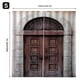 thumbnail image 2 of Advancent 2 uds cortina de ventana 3D puerta ducha cortinas de construcción impermeables tela lavable cortinas colgantes decoración dormitorio L Sombras de ventana S Advancent HA010883-01, 2 of 6