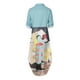 thumbnail image 5 of Vestido largo dividido de camisa de manga larga de un solo pecho con botón estampado de solapa informal para mujer Pompotops  hdfakjf2515, 5 of 8