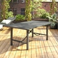thumbnail image 5 of COSCO Outdoor Furniture, Patio Dining Table, Steel, Charcoal, 5 of 11