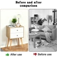 thumbnail image 6 of 【HOSTK】 Set of 2 Nightstands with 2 Drawers - Modern 2-Tier Bedside Tables, Large Capacity Wood Storage Cabinets with Natural Legs, Eco-Friendly End Tables for Bedroom & Living Room, White & Natural, 6 of 9