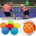 thumbnail image 2 of Juego de 6 bolas de Pickleball de plástico, 74 mm, 40 agujeros, 26 g, bolsa de malla negra, 2 of 7