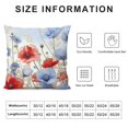 thumbnail image 5 of BANET Pillow Covers, America Patriotic Red Blue Poppy Flower Decorative Pillowcase, Sofa Cushion Case Couch Porch Patio Bed Home Decor 20x20in, 5 of 5