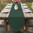 thumbnail image 6 of Pure Hunter Green Table Runner Linen Burlap Table Runner 72 Inches Long Modern Solid Color Minimalist Art Dresser Scarves for Kitchen Island Coffee Dining Room Party Wedding Holiday 14"x72", 6 of 8