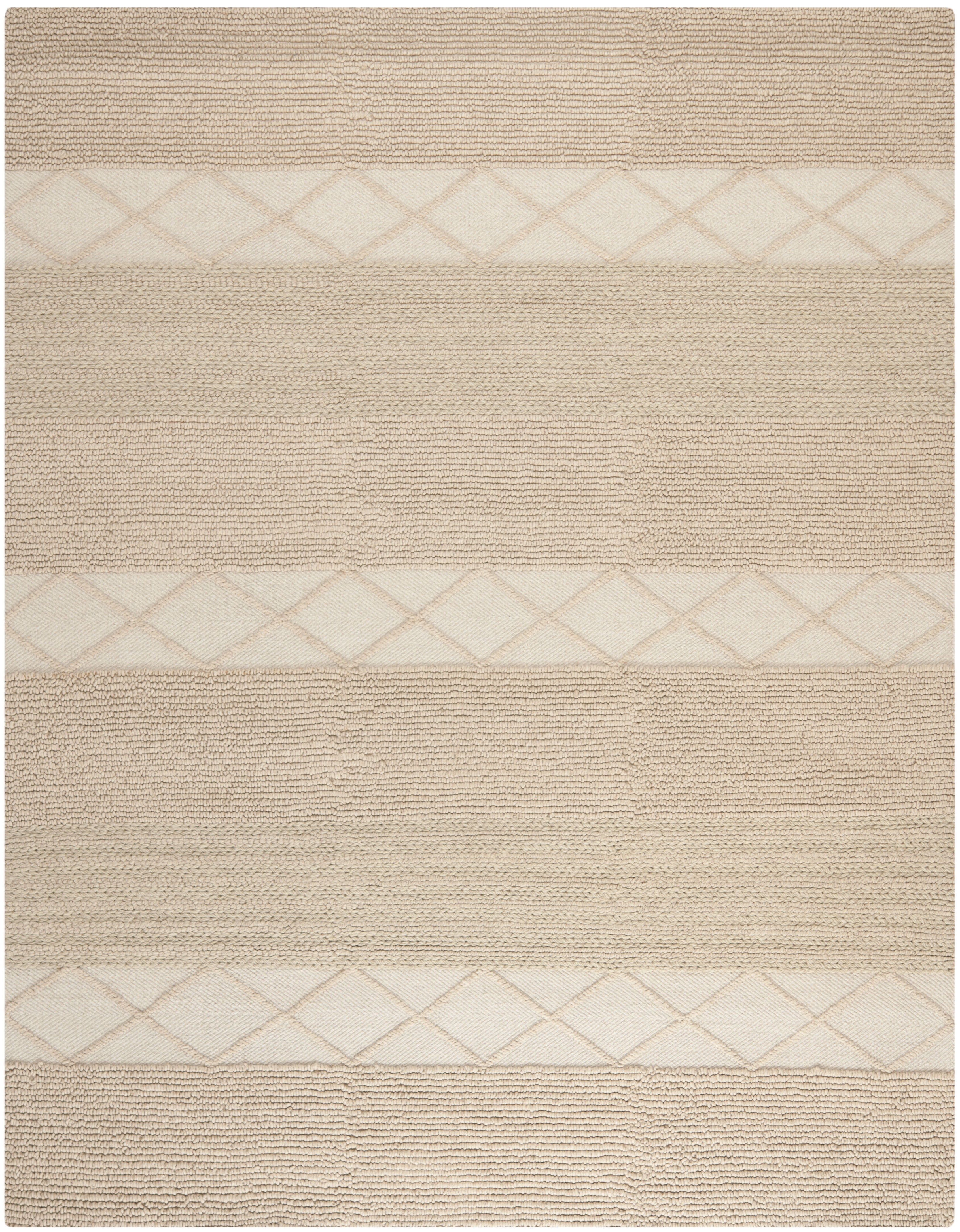 SAFAVIEH Natura Mildred Geometric Striped Area Rug, Beige, 11' x 15'