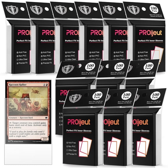 Fundas para tarjetas Proijeut Perfect Fit, paquete de 1200 (60 micras)